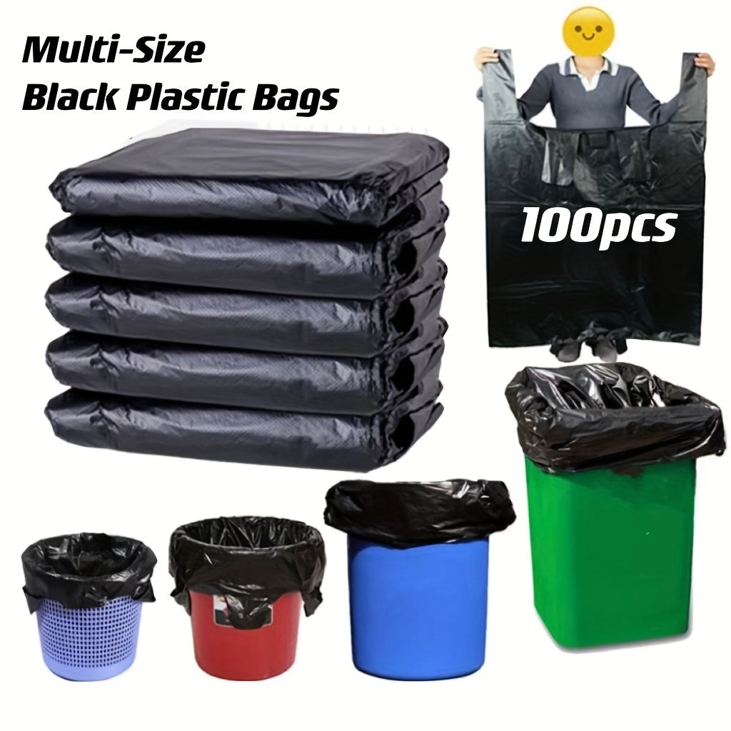 100pcs Thickened Supermarket Shopping Bags Plastic Vest Storage Bags