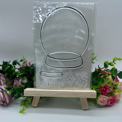 Christmas Ballboom Silicone Clear Stamp for Card Decoration