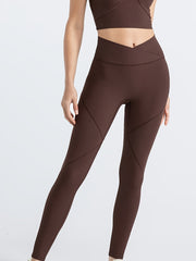High Waist Rib Knit Tummy Control Yoga Leggings Women's Activewear