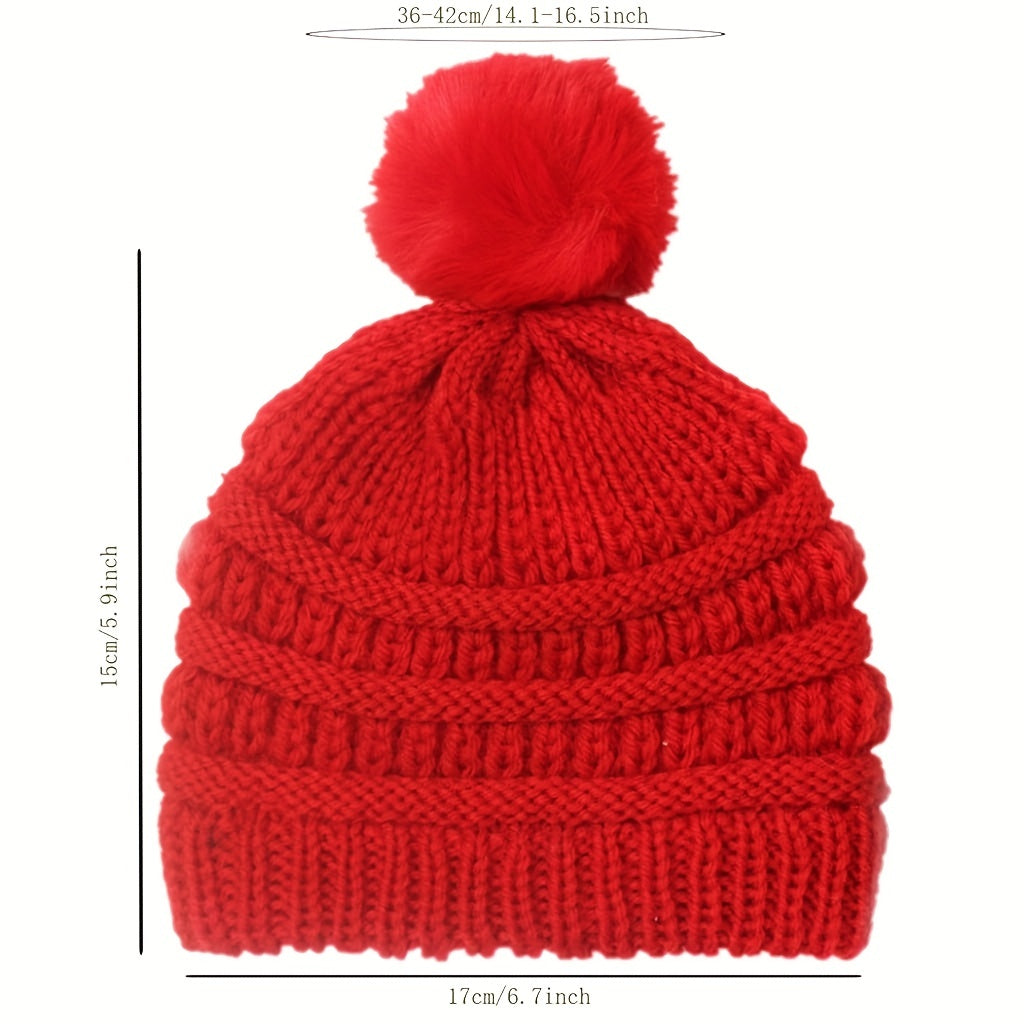 Newborn Infant Pom Knit Beanie Hat 0-2 Year