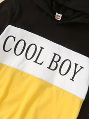Boy's Clash Outfit 2pcs Hoodie & Sweatpants Set Kid's Clothes Spring Fall