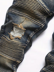 Boys Ripped Denim Jeans Long Pants for Kids