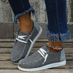 Women's Lightweight Lace Up Loafers Walking Sneakers