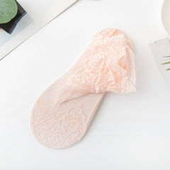Floral Lace Invisible Short Socks Ankle Stockings Hosiery