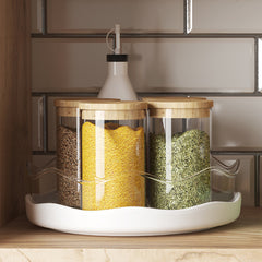 1pc Rotating Spice Rack Organizer for Cabinet