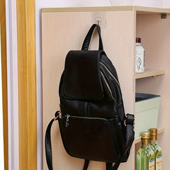 5 Transparent Reusable Wall Hooks Waterproof Adhesive Strong Seamless Paste