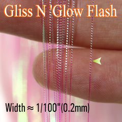 ICERIO 1pack 0.2mm Rainbow Fish Skin Flash Strands Fly Tying Materials