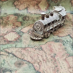 3D Wooden Puzzle Mechanical Train Model Kits Brain Teaser Puzzles