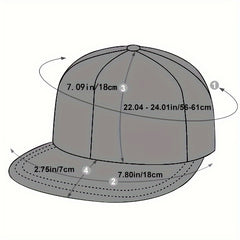 Men's Letter C CHICAGO Baseball Cap Hip Hop Hat Outdoor Adjustable Sun Hat