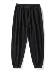 Men's Tapered Corduroy Joggers Drawstring Sweatpants