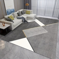 Large Area Rug Modern Crystal Velvet Non-slip Soft Rug
