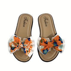 Girl's Bowknot Slippers Sweet Sandals