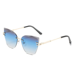 Rimless Metal Sunglasses