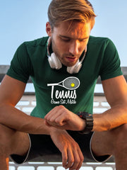 Men's Tennis Racket Graphic T-shirt Active Tee for Summer