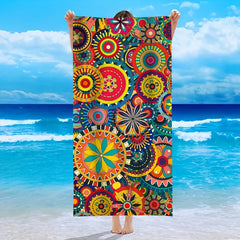 Microfiber Beach Towel Digital Print Picnic Mat