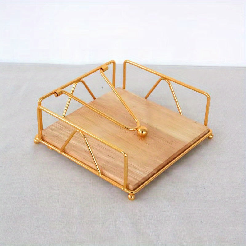 Iron Napkin Holder Classic Arc Series Three door Paper Towel Clip