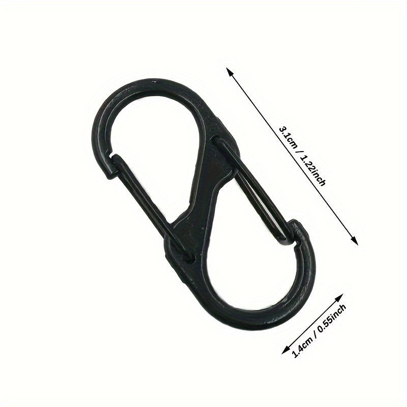 10pcs S-shaped Keychain Buckle for Outdoor Activities