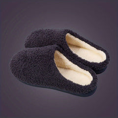 Women's Solid Warm & Comfy Slippers Soft Fleece Footwear