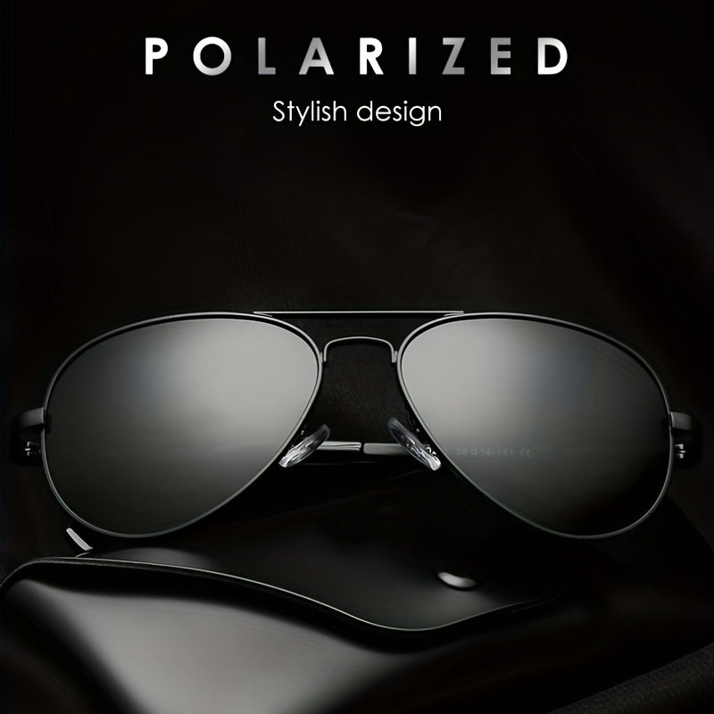 Men's Aviator Sunglasses Anti Glare UV Resistant