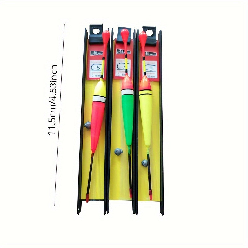 Tied Fishing Line Gold Sleeve Fish Hook Line Bobber Set 5 7