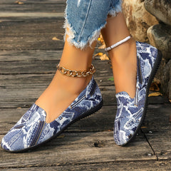 Denim Slip on Non slip Walking Shoes Women's Lightweight And Comfortable