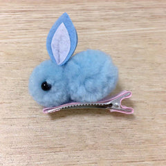 Girls Plush Rabbit Hair Clips Autumn Winter Decorative Accessory Holiday Gift