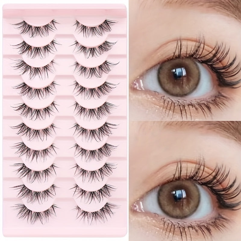 Segmented Fox Series False Eyelashes Natural Style Easy Wearing