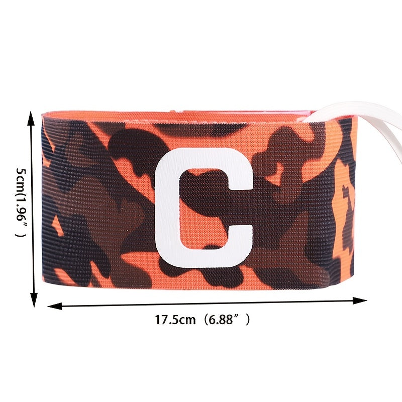 Football Captain Armband Nylon Camouflage Adjustable Training Band