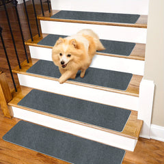 15pcs Stair Treads Non Slip Indoor Carpet Runners For Wood Steps