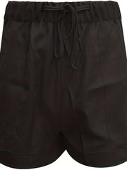 Solid Drawstring Shorts Casual Elastic Waist With Pockets