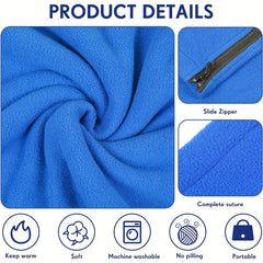 Plush Sleeping Bag Liner Warmth Zipper Camping Travel