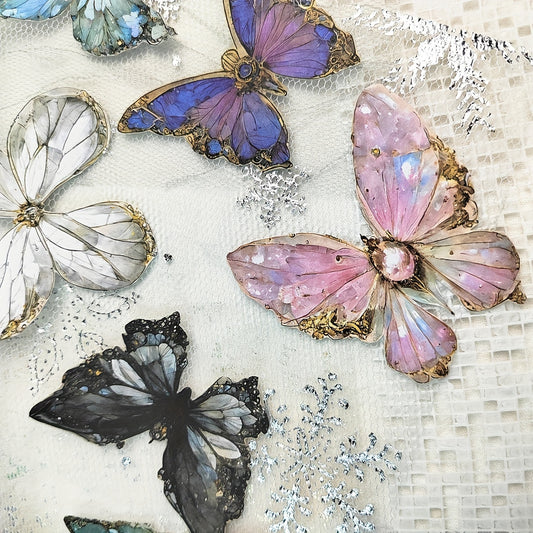 18 Sheets Vintage Butterfly Scrapbook Paper for DIY Crafts