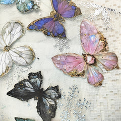 18 Sheets Vintage Butterfly Scrapbook Paper for DIY Crafts