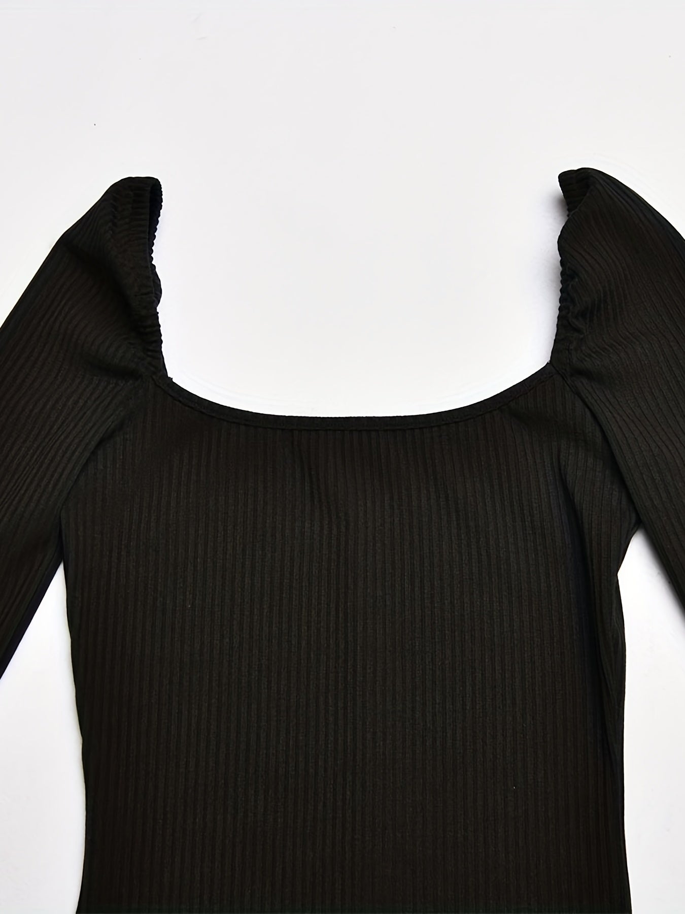Solid Square Neck Romper Jumpsuit