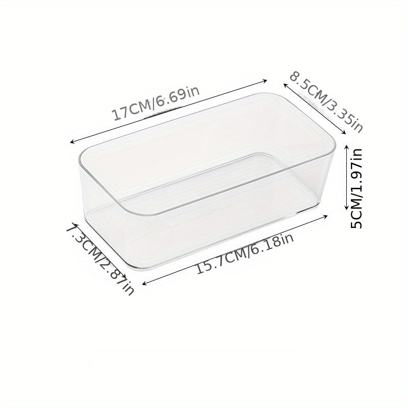 Clear Plastic Storage Box Drawer Organizer for Cosmetics and Stationery