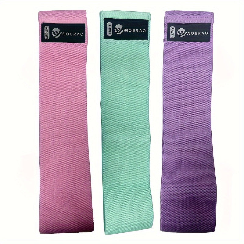 Yoga Band Set Colorful Elastic Band Resistance Loop For Fitness Exercise