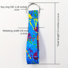 Colorful Keychain with Metal Buckle Carabiner Pendant for Keys Backpacks