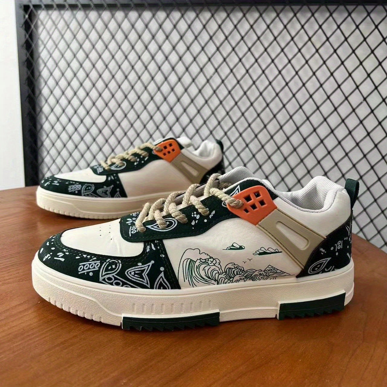 Men's Block Skate Shoes Non Slip Sneakers Men's Footwear
