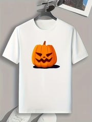 Halloween Pumpkin Print Men's Graphic T-shirt