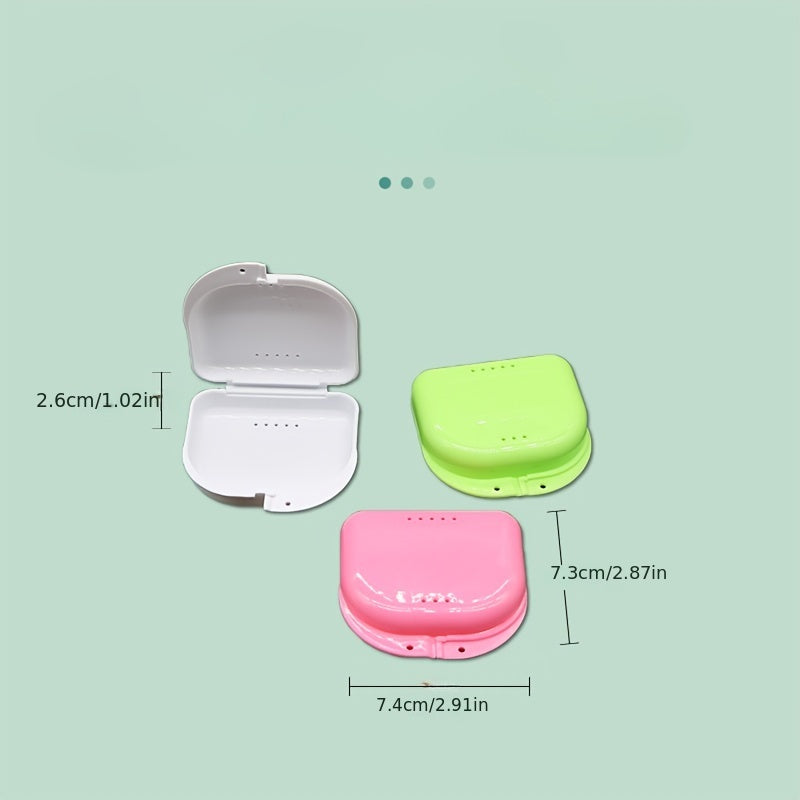 Denture Storage Box With Holes Retainer Corrector Box Denture
