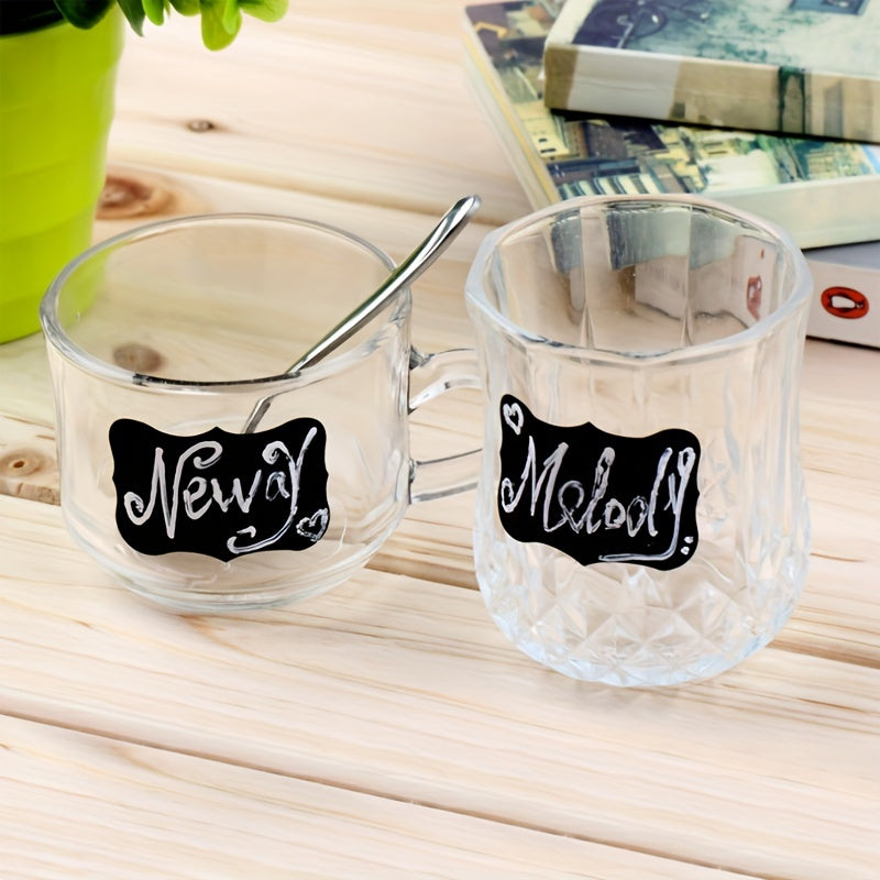 Glass Bottle Label Sticker Small Blackboard Label Decorative Message