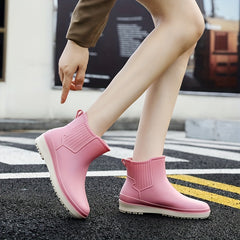 Waterproof Lightweight Ankle Rain Boots