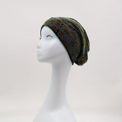 Rhinestone Velvet Turban Cap Slouchy Beanie Head Wrap Lightweight Bonnet