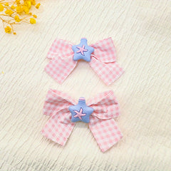 Plaid Pattern Hair Clips Hair Pin Hair Accessories For Toddler Girls Baby Girls