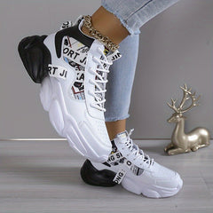 Stylish High Top Basketball Shoes Lightweight Non-slip Sport Shoes