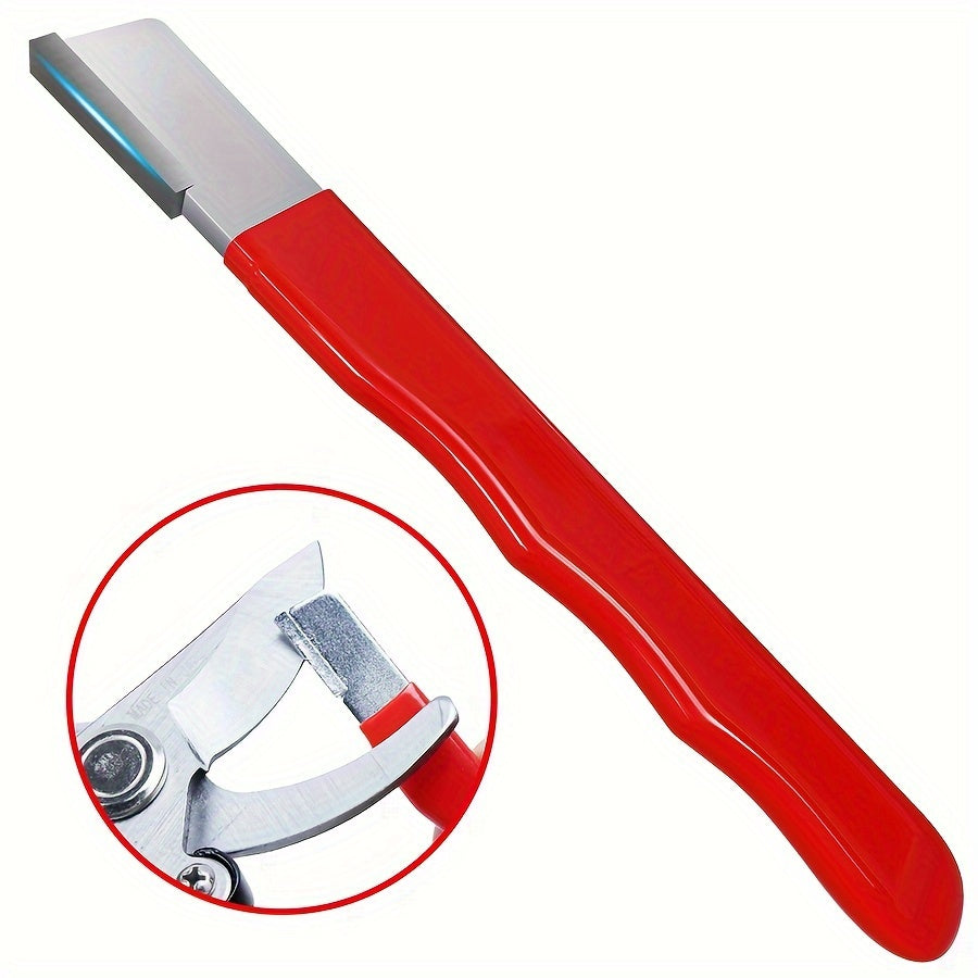 Portable Garden Scissor Sharpener Dual-purpose Sharpening Stone Scraper