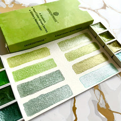 Dededepraise Metallic Watercolor Set Starry Watercolor In Portable Box
