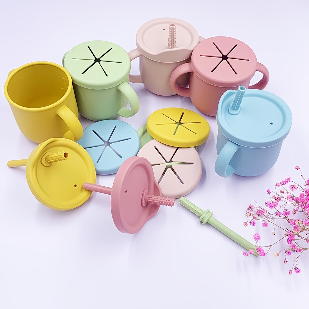Baby Learning Drink Cup Two-in-one with Double Handle Anti-fall Snack Cup