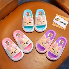 JIAGEYA Cartoon Slippers for Baby Girls Lightweight Non Slip Shower Slippers