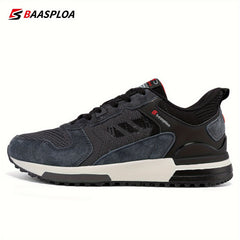Baasploa Men's Vintage Sneakers Non Slip Lace Up Casual Shoes